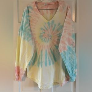 Spirit Jersey tie-dyed, long sleeve T-shirt. NWOT